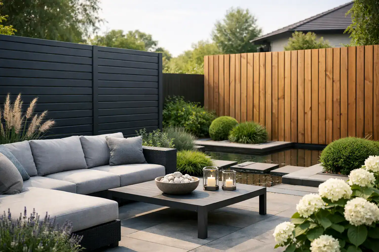 Privacywand tuin modern: stijl met rust