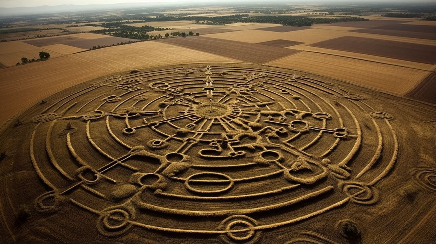 Crop circle in Nebraska