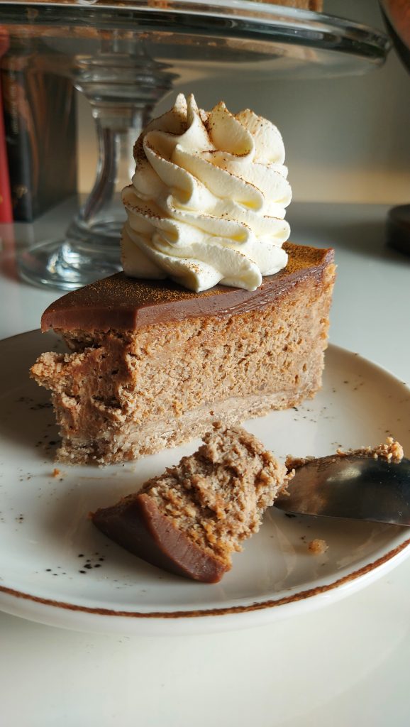 A Slice of Milk Chocolate Cinnamon Cheesecake