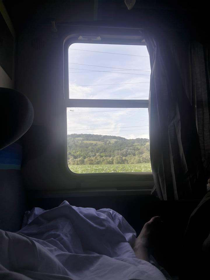 Interrail nachtzug nach Kroatien, Fenster 