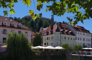Blick auf die Burg Ljubljana