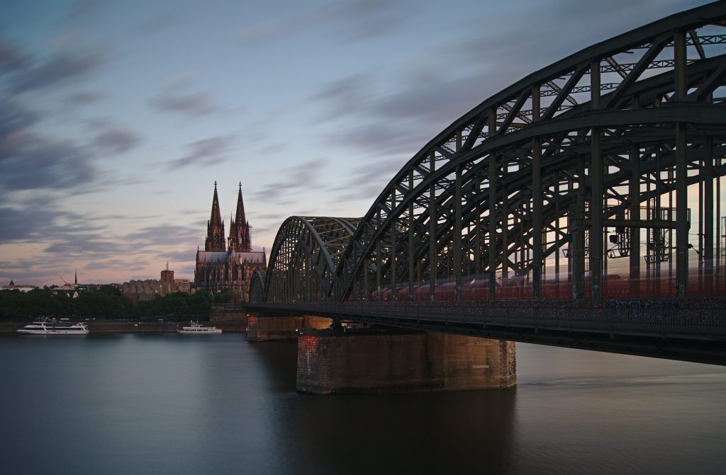 Hohenzollner Brücke Köln Interail von Deutschland nach Schweden