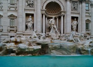 Trevi Brunnen Rom Interrail Slowenien nach Italien Rom kostenlos erleben was passiert mit dem geld