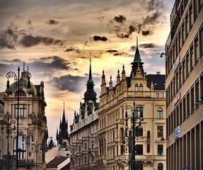 Prag mit Kindern, innenstadt mit herzwolke Reiseziele 2019