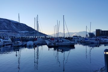 Tromsø aussicht Boote Lieblingsstadt im Norden