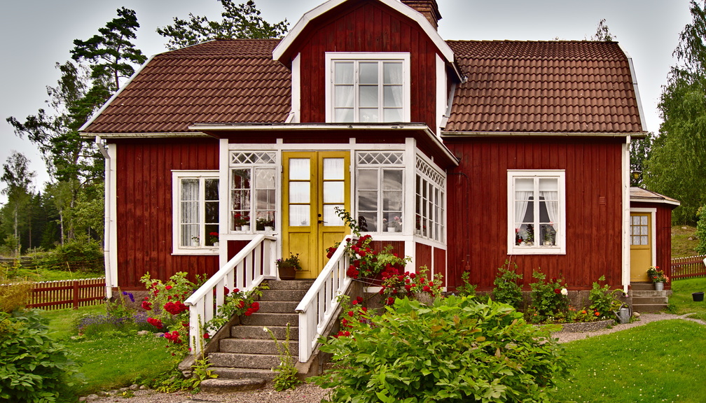 Komplementärfarben beim Haus von Michel aus Lönneberga