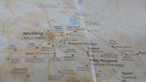 Landkarte Transsibirische eisenbahn
