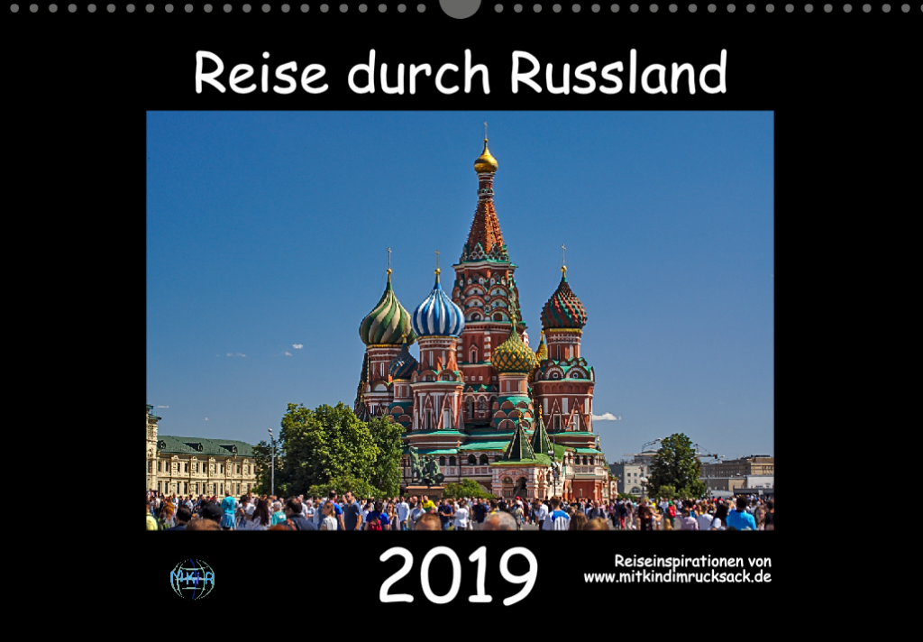 Wandkalender 2019 Russland A3