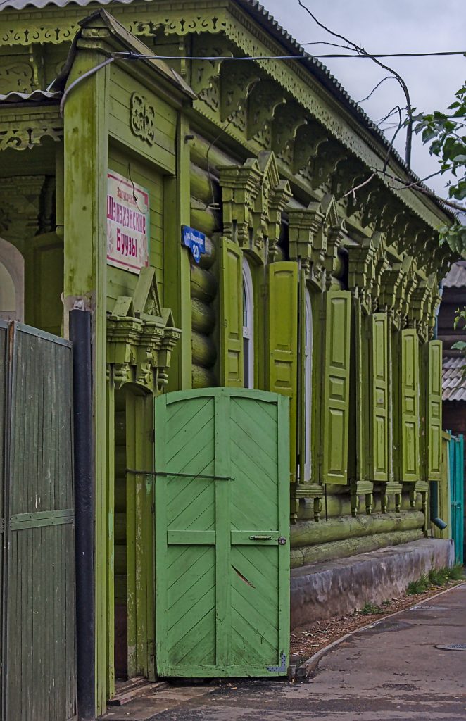 Typisches Holzhaus in Ulan-Ude