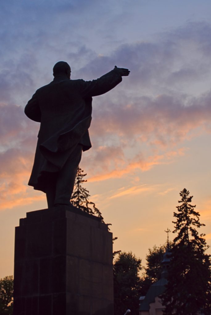 Lenindenkmale in Russland Irkutsk