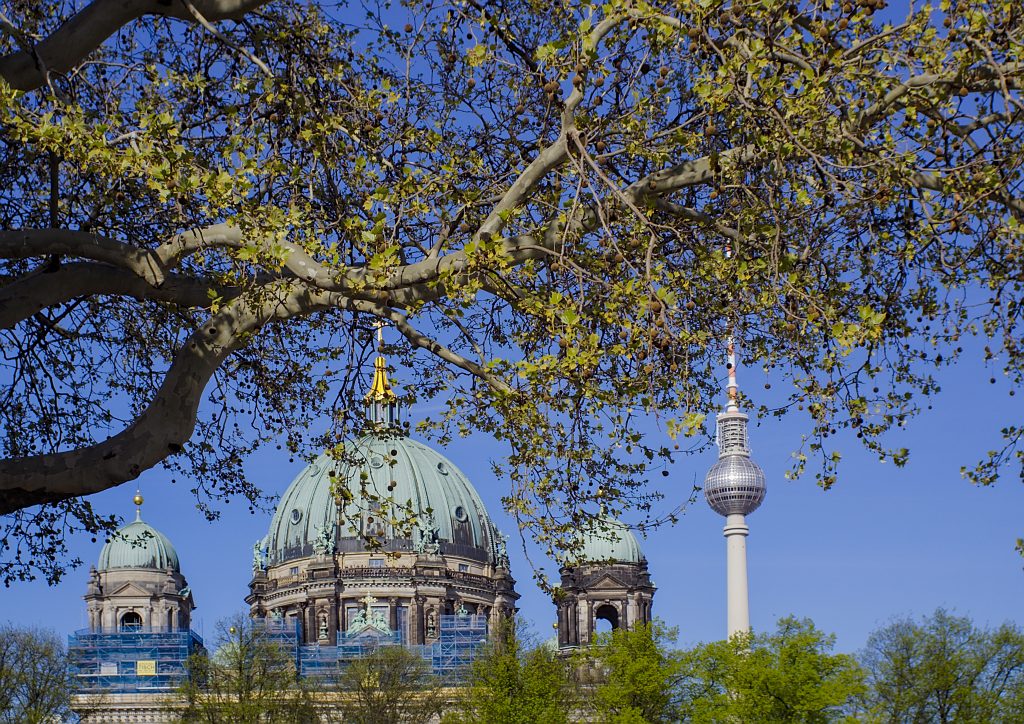 Berliner Dom und Fernsehturm Deutschland Demokratie