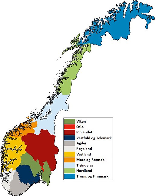 Norwegen kommunereform 2020 neue Provinzen