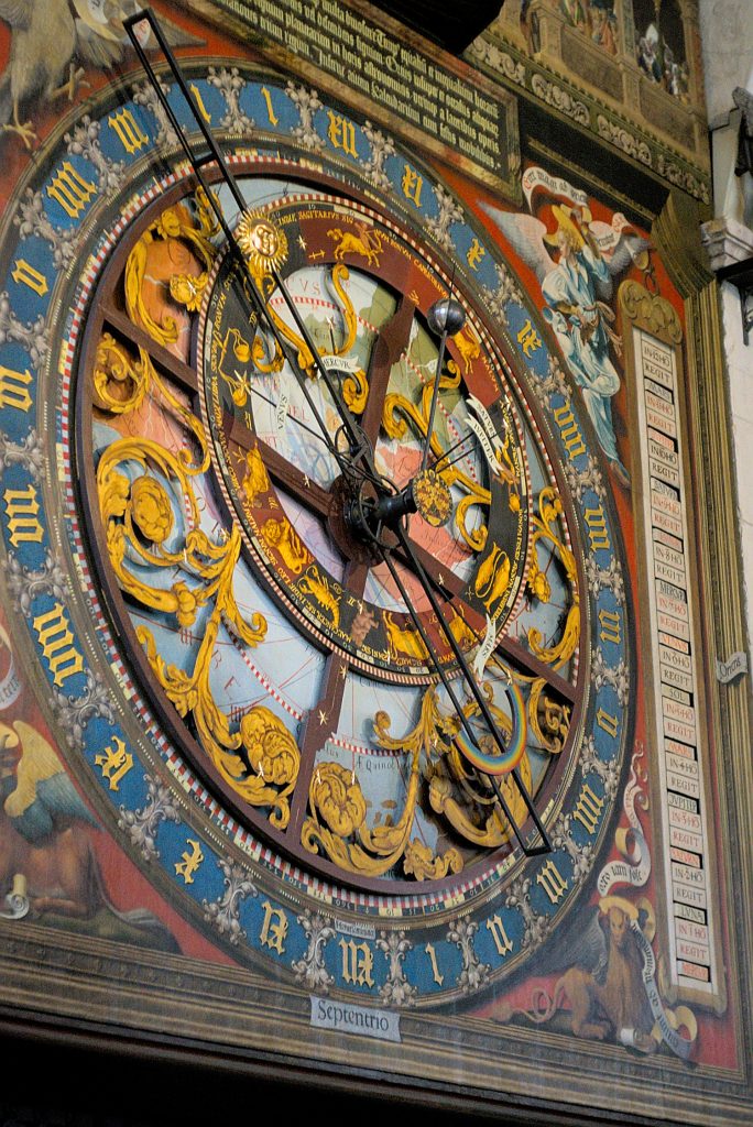 Zifferblatt astronomische Uhr Münster