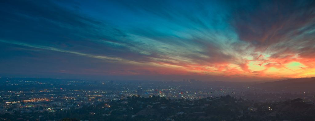 Sonnen untergang Los angeles