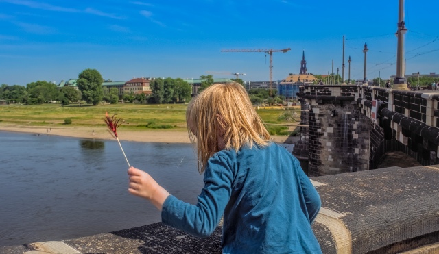 Kind Dresden Augustusbrücke