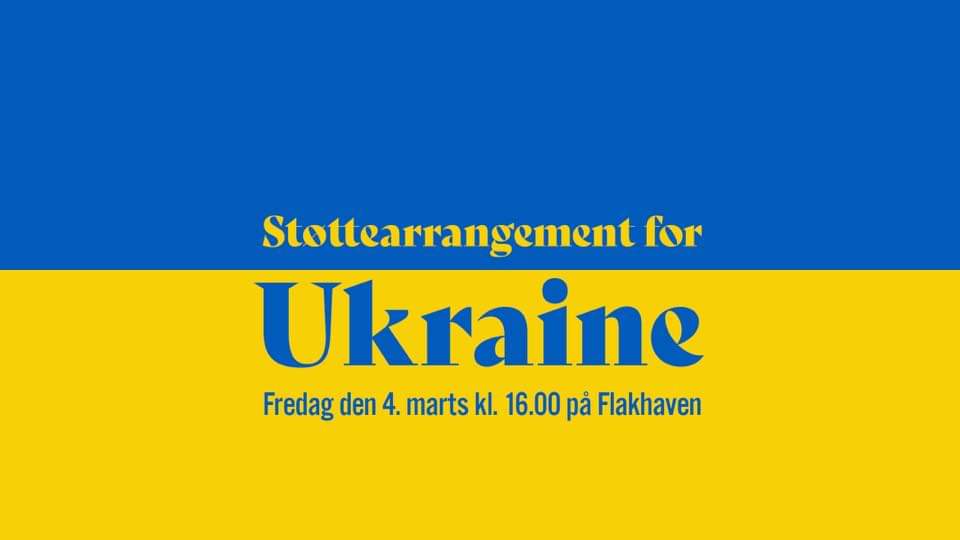 Stort støttearrangementet for Ukraine i Odense