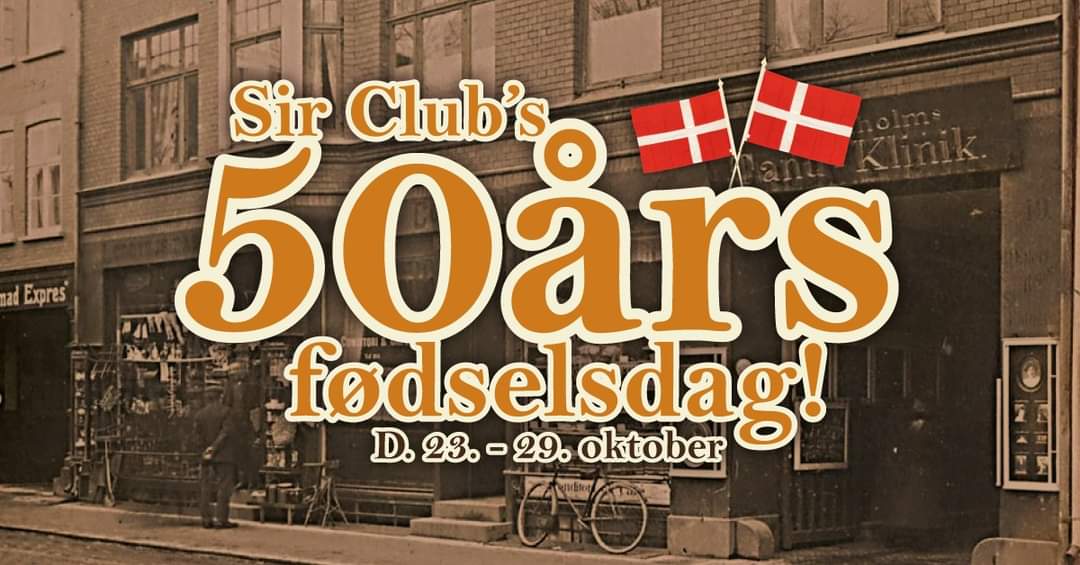 SIR CLUB fylder 50 år – stor fejring hele ugen