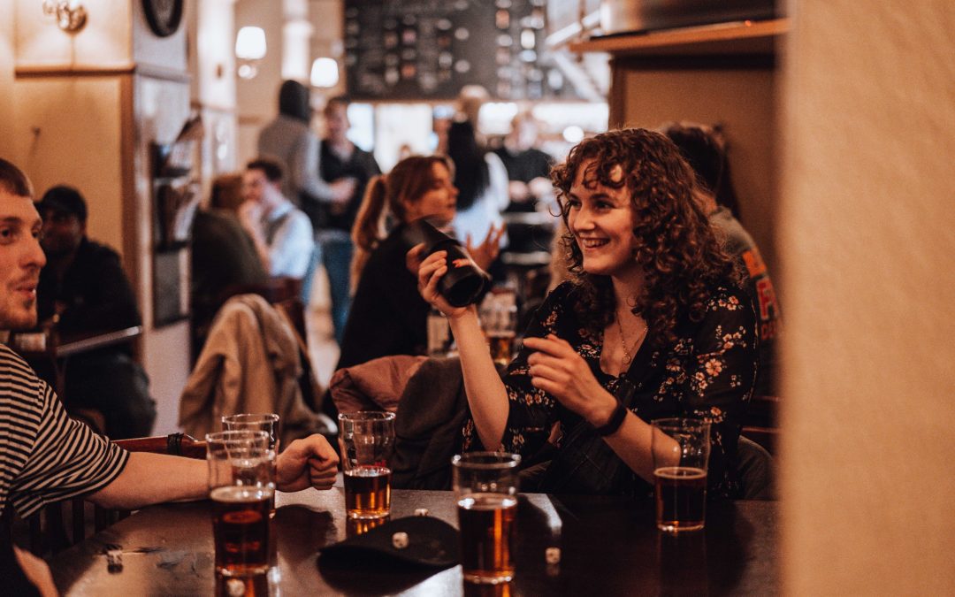 Øl fest i midten af Odense