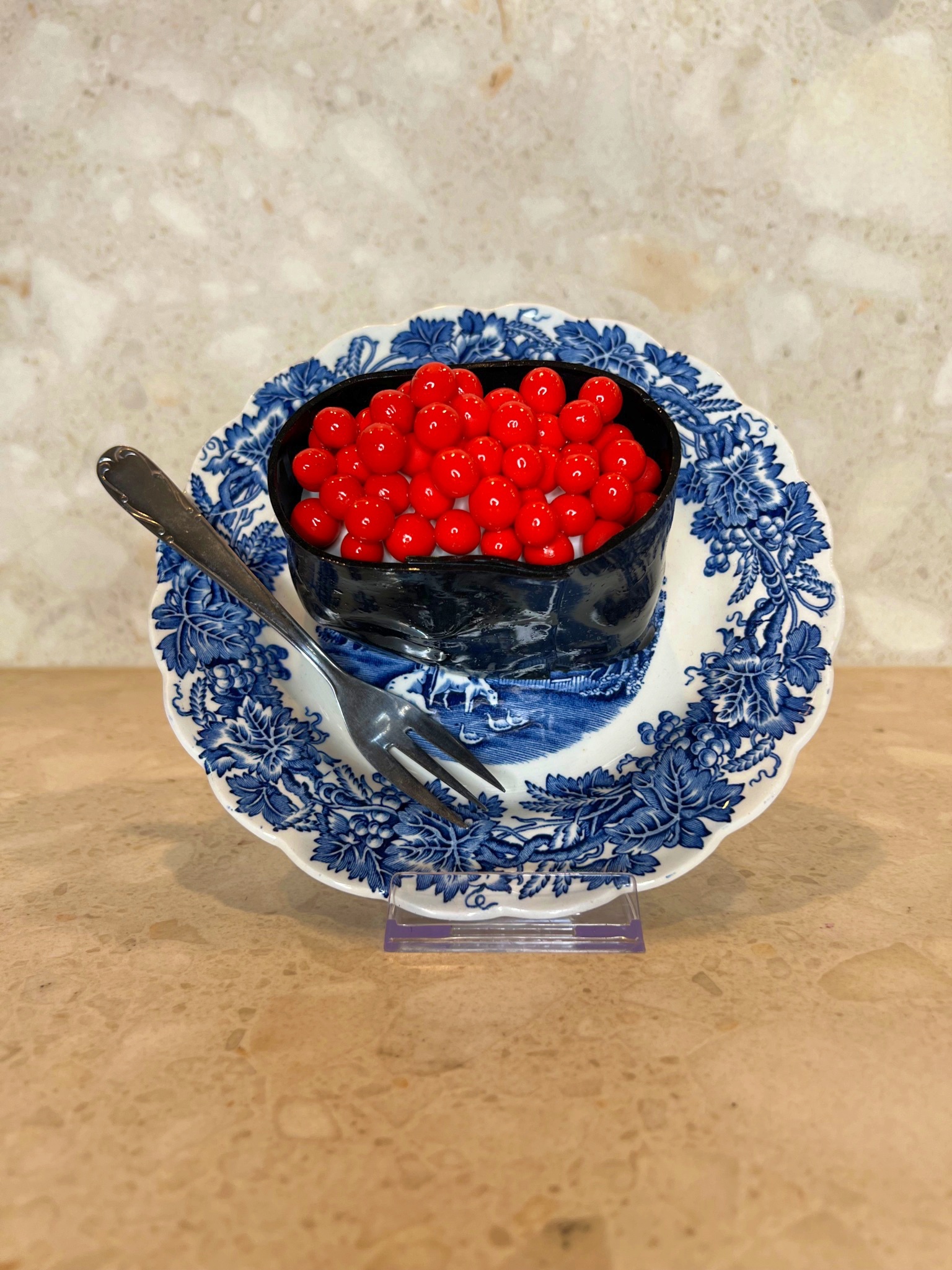 Handmade polymer clay sushi sculpture