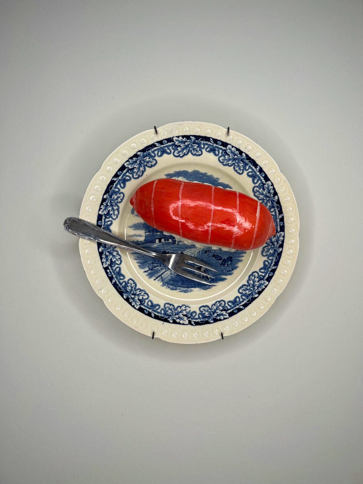 Handmade polymer clay sushi sculpture