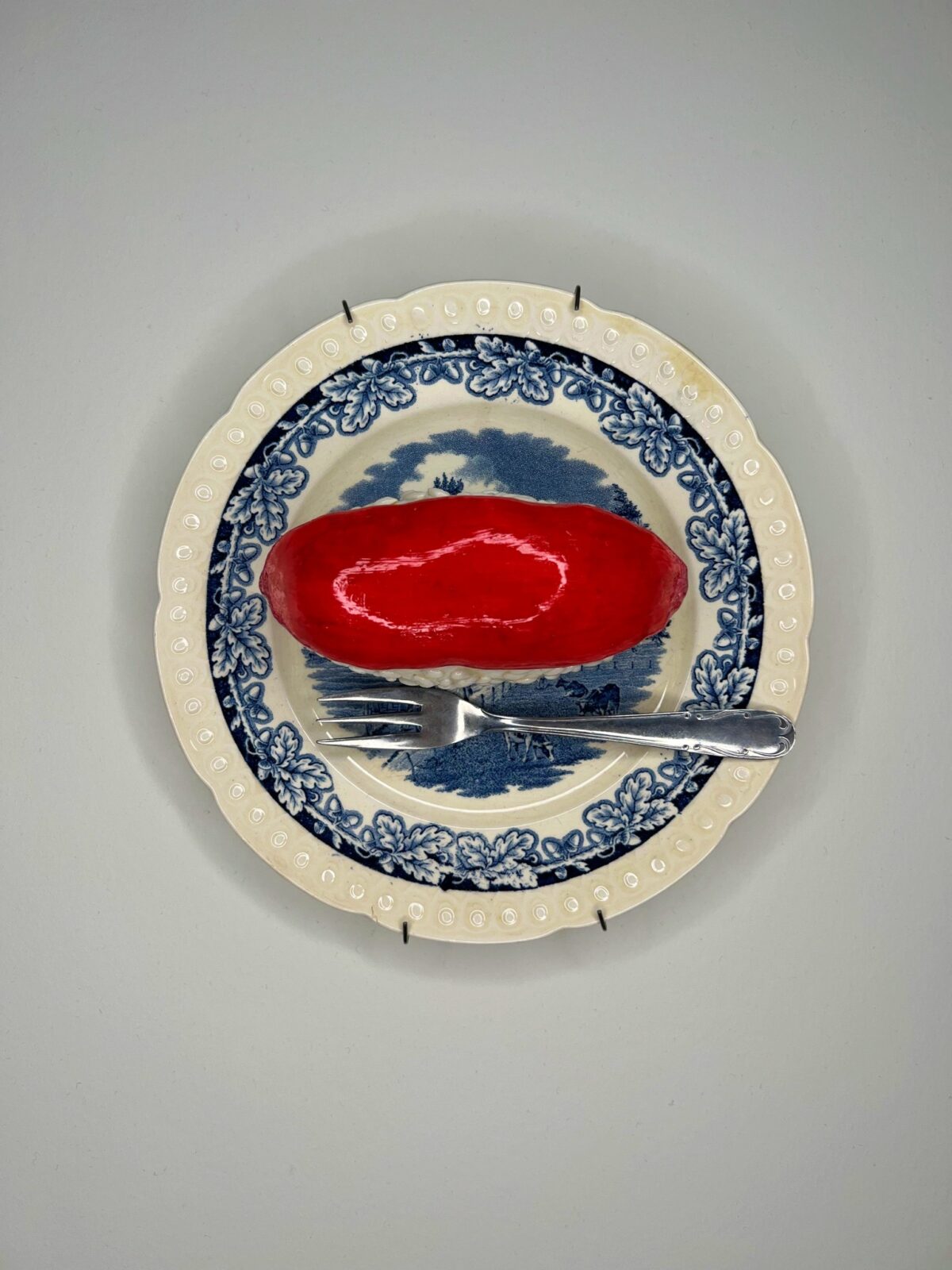 Handmade polymer clay sushi sculpture