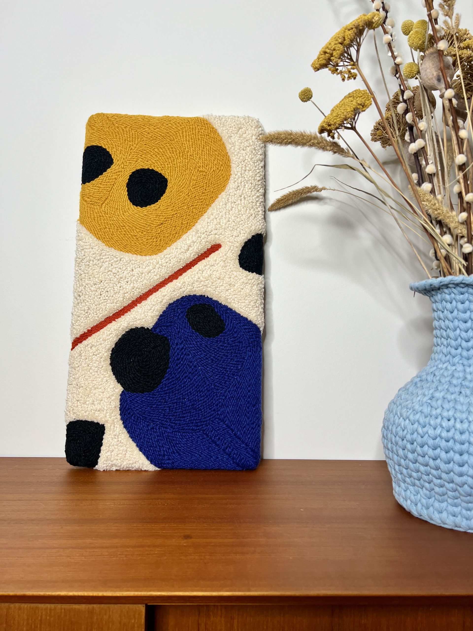 Potapota III Wool Fiber Art Large (30x60) - Image 3