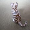 weens bronsje zittende poes ca 3,5 cm - Afbeelding 4