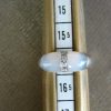 14 kt wit gouden ring 2x maansteen 5x briljant 0,05 ct maat 15,5 - Afbeelding 8