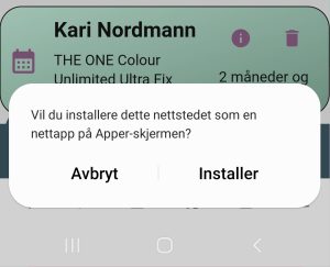 Installasjon på Android