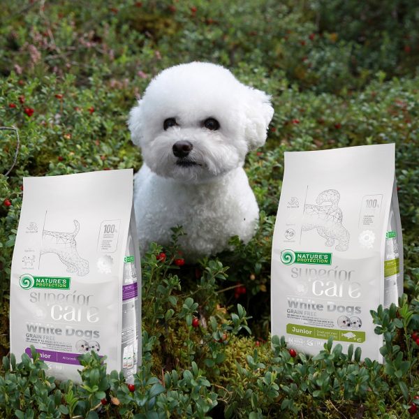 NATURES PROTECTION Superior Care White Dogs Grain Free White Fish Junior Small and Mini Breeds 17 kg - Bild 7