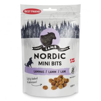 Best Friend Nordic Mini Bits Lamm 120 g - monoproteingodsaker, spannmålfri