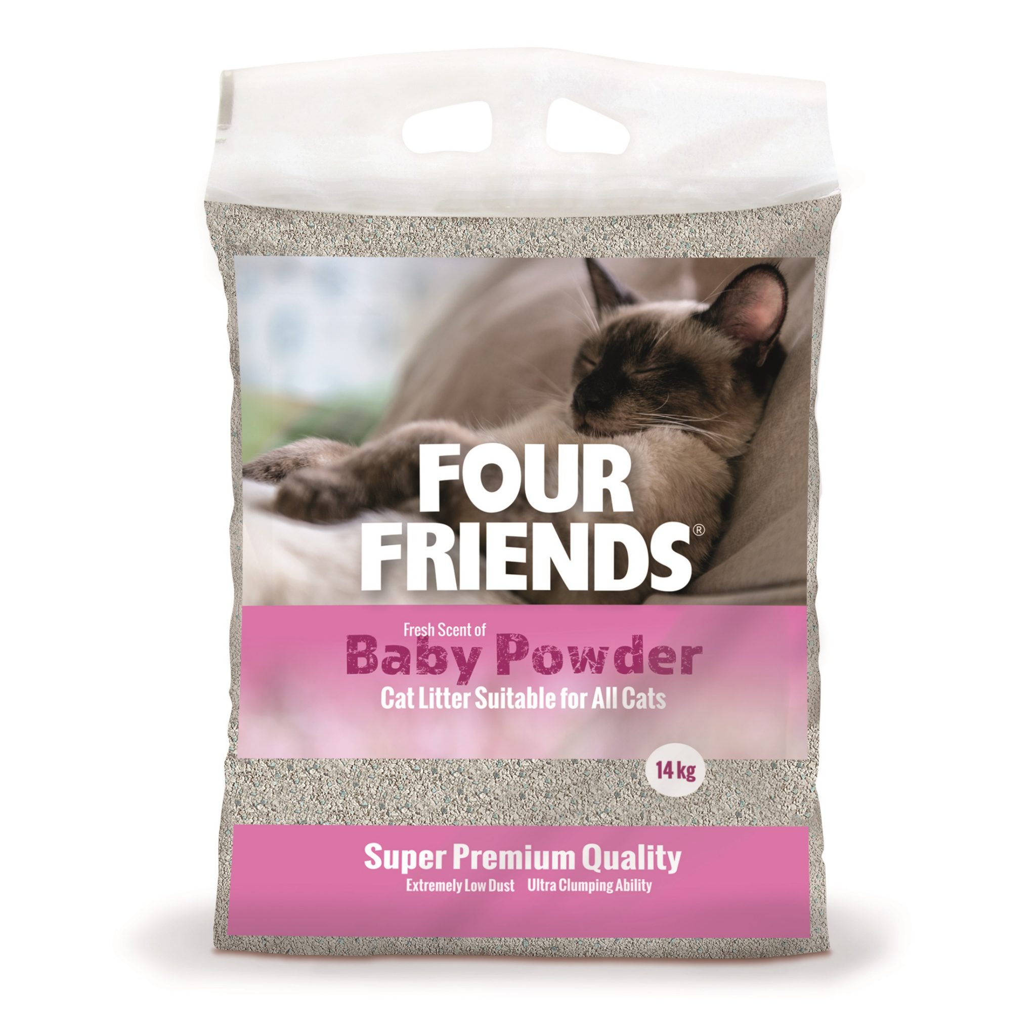 FOUR FRIENDS Cat Litter Lavendel 14 kg kattsand MittZoo.se