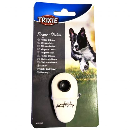 TRIXIE Dog Activity Finger Klicker Vit