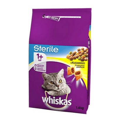 WHISKAS 1+ Sterile Kyckling 1,4 kg