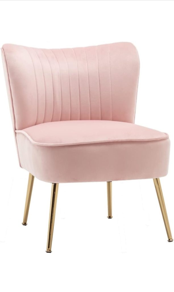 Roze fauteuil