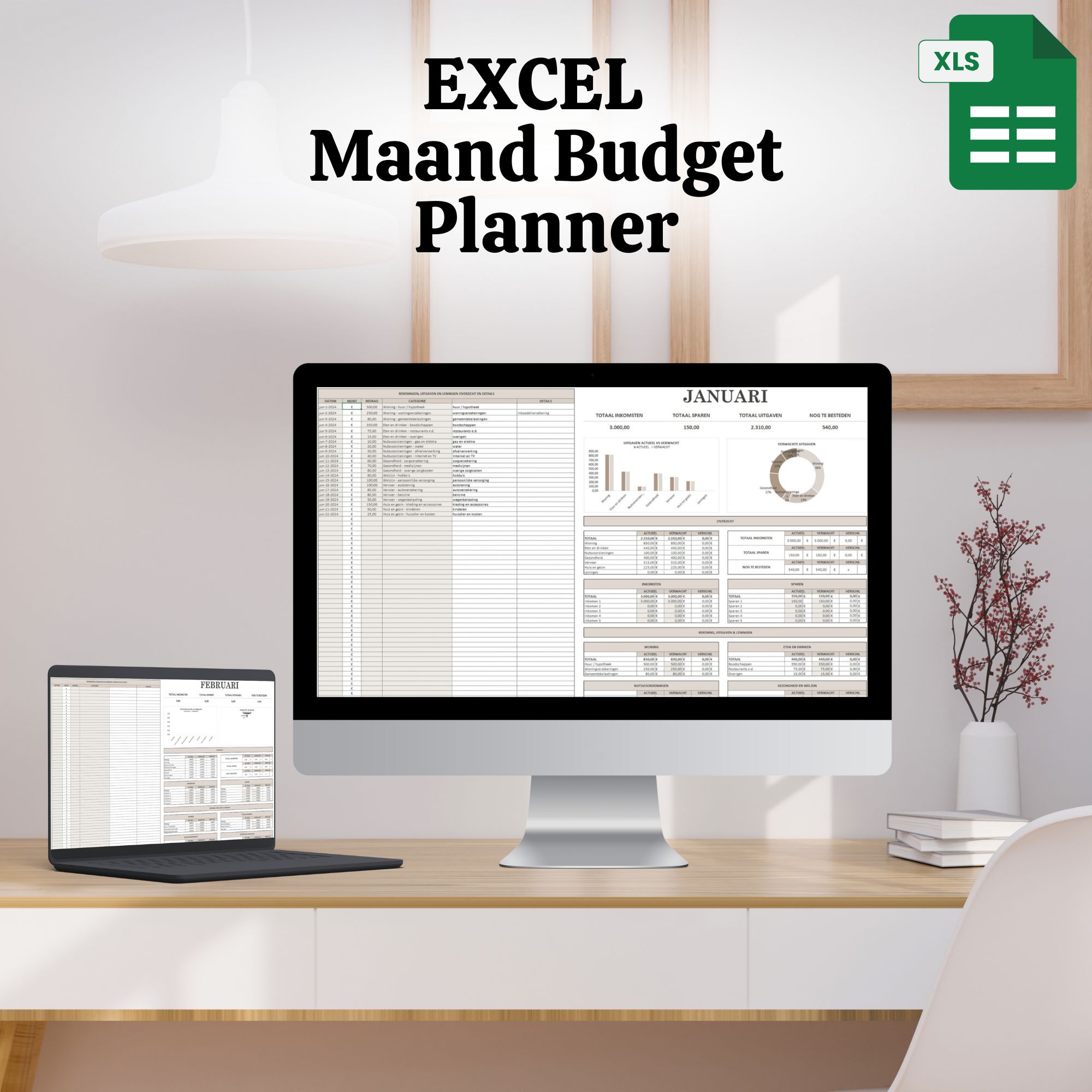 Welkom bij MJ's Blog 6 excel maand budget planner