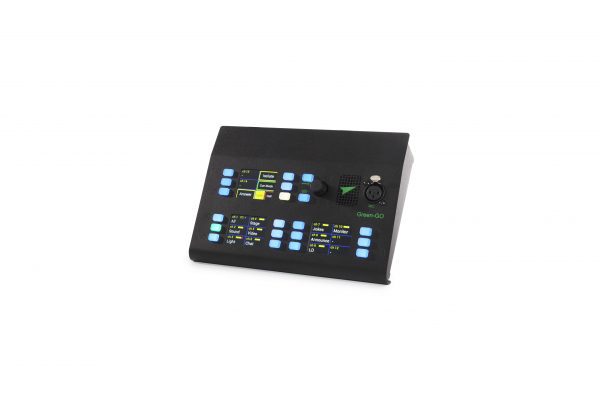 Green go digital wireless intercom. Multi-Channel Desk Station. Ethernet network based intercom system.