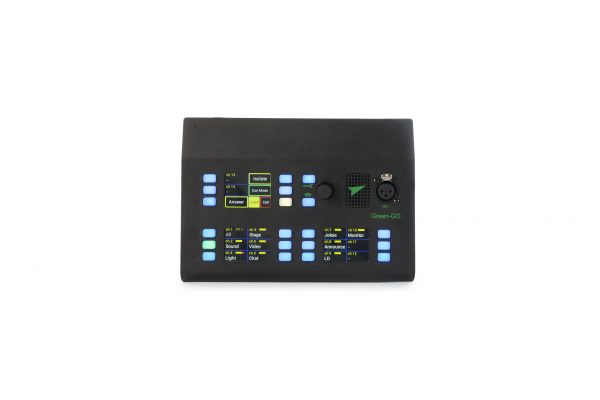 Green go digital wireless intercom. Multi-Channel Desk Station. Ethernet network based intercom system.