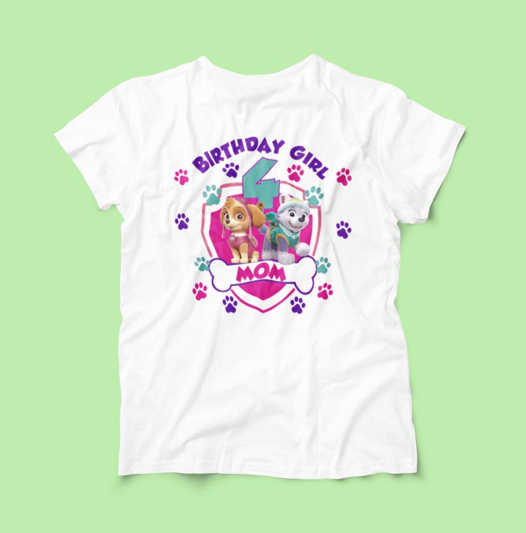 Camiseta para Cumpleaños – PAW PATROL – M&Ms Colors