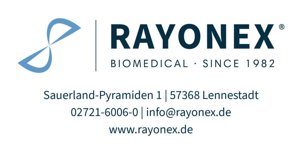 Rayonex Biomedical GmbH_Adresse mit Logo