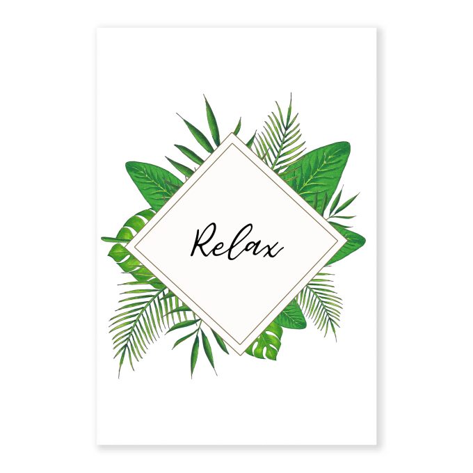 Relax Botanical Print