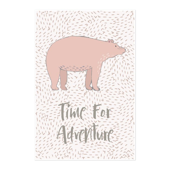 Pink Bear Time For Adventure