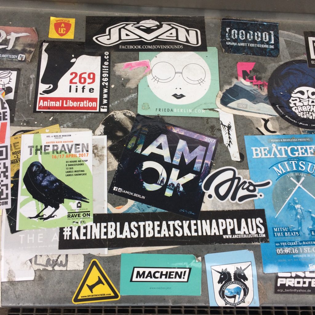 EIGEN MATERIAAL: STICKERS KÖPERNIKERSTRASSE BERLIN