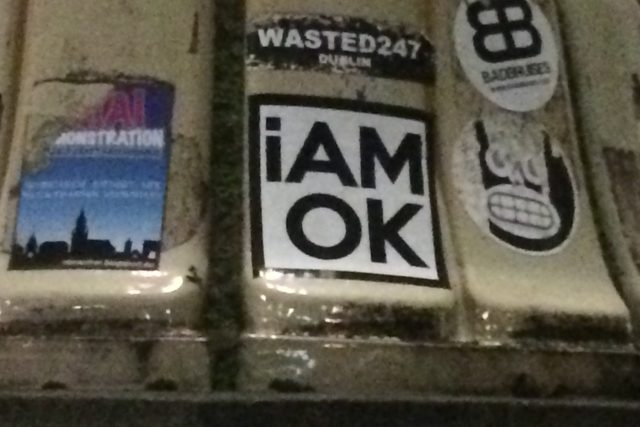 I AM OK STICKER - BERLIN MODESK.NL