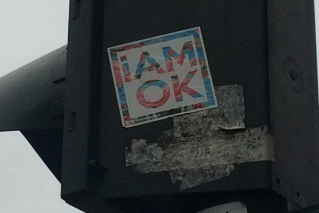 I am OK sticker Alexanderplatz Berlin