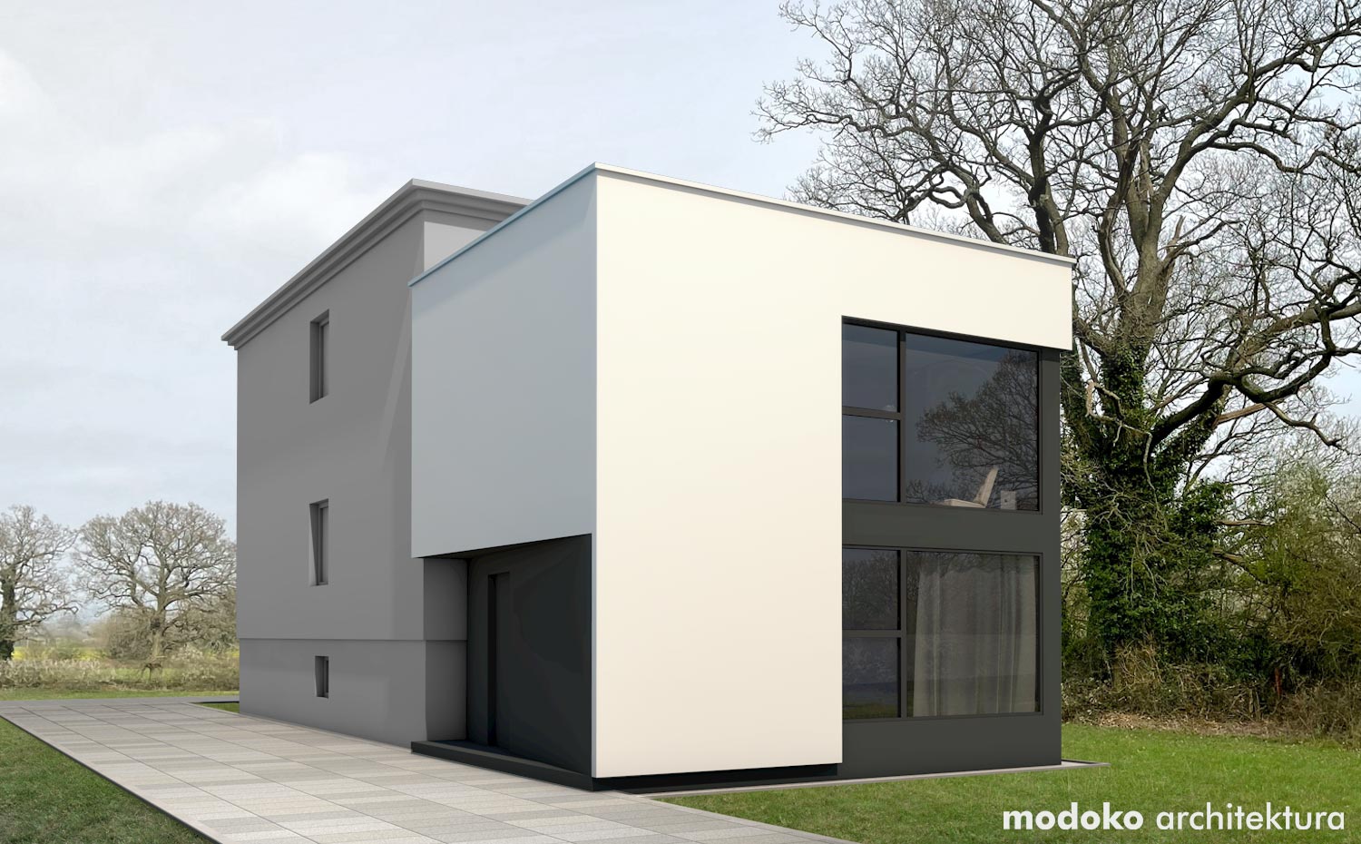 modoko architektura Damian Serwata. Rozbudowa domu w Orzeszu. Biuro projektowe z Orzesza. Dobry architekt, projekty domów, projekty architektoniczno-budowlane, projekty domów energooszczędnych, projekty domów tanich w budowie, projekty domów parterowych. Nasi klienci o nas w Google moja firma