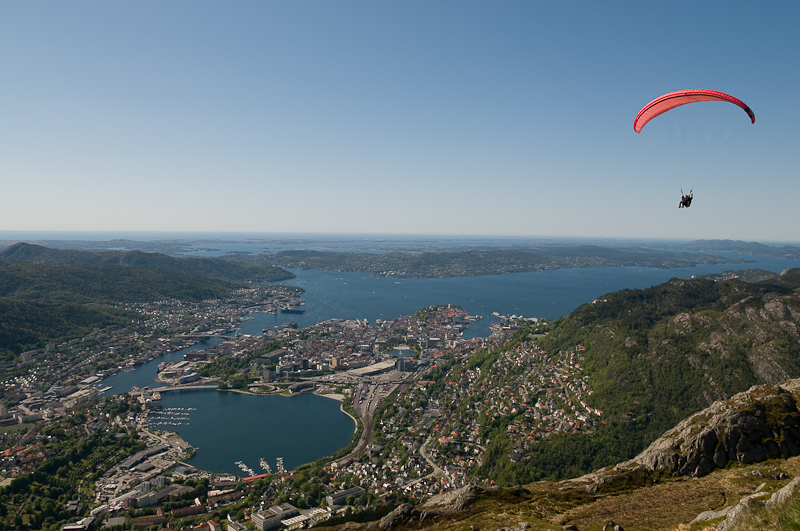 Paraglider, Bergen, Norge 2008