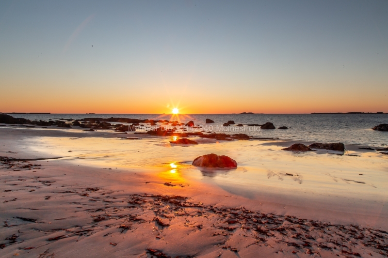 Strand på øya Giske