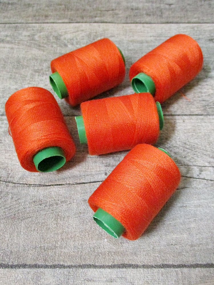 Garn Polyester orangerot 0,1 mm 400 m - MONDSPINNE