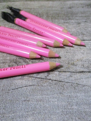 Schneiderkreide Kreidestift mit Radierpinsel pink - MONDSPINNE